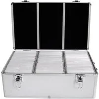 Mediarange CD-Hülle MediaRange CD Koffer 500 CDs/DVDs/Blu-rays Aluminium Silber 1 St. (B