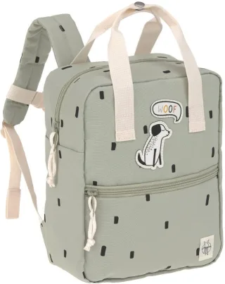 Lässig Kindergartenrucksack Square - Happy Prints, Oliv
