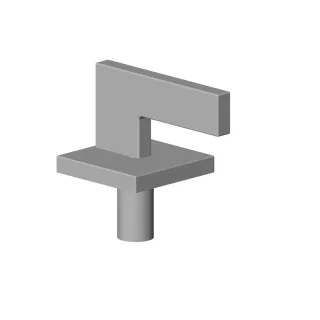 Dornbracht Griff für Spültisch Stand Ersatzteile 90206800100 55 x 80 x 135 mm Chrom 90206800100-00
