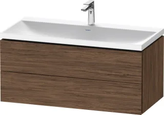 Duravit L-Cube c-shaped Set wandhängend Nussbaum dunkel Matt 1000x480x480 mm - LC6952O21210000 LC6952O21210000