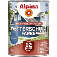 Alpina Holzschutzlasur Alpina Wetterschutzfarbe 2,5 L azurblau
