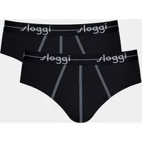 sloggi Midislip men Start (2er Pack) sportliche geschnitten, ohne Eingriff, Cotton-Mix