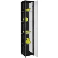 fif möbel Vitrine OPTIMA Höhe ca. 172 cm Standvitrine/Glasvitrine 1x Glastür,perfekt für Sammler,Sammlervitrine