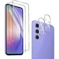 MSM Displayschutzglas 2X Schutzglas (Display + Kamera) für Samsung Galaxy A54 5G Panzerfolie