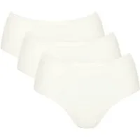 sloggi Midislip GO Daily Cotton (3er Pack) Glanz-Effekt Details, weich, Baumwollmix, bequem, elastisch