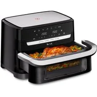 Tefal Heißluftfritteuse Easy Fry Flex, Flex-Cook-Technologie dank Schnelltrennwand, Giantzone, 2700 W, 7 voreingestellte Programme, zeit- und energiesparend, EY9228