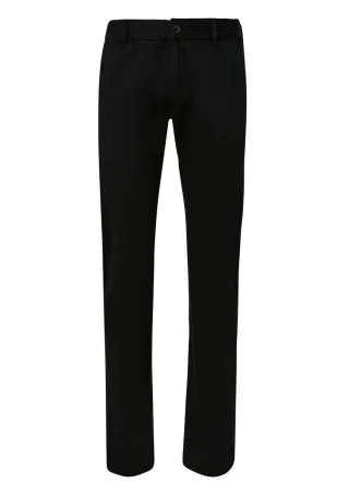 Q/S designed by - Twillhose mit schmalem Bein schwarz - Gr. - 28/34