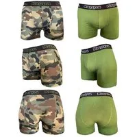 Kappa Boxershorts Kappa Herren Boxershorts 2er-Pack Camouflage u. Grün Größe: XXL