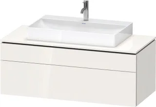 Duravit L-Cube Konsolenwaschtischunterbau wandhängend Weiß Hochglanz 1220x550x482 mm - LC48820858500 LC4882085850000