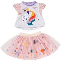Baby Born Puppenkleidung Einhornkleid mit Tutu, 43 cm, mit Kleiderbügel