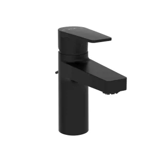 VitrA Flow Square Einhebel-Waschtischmischer mit Ablaufgarnitur Niederdruck Schwarz Matt,A4348336ND A4348336ND