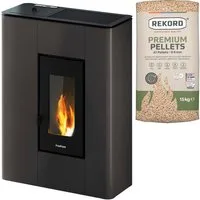 Freepoint Pelletofen »Atrium 5« Antrazit, 5,2 kW, Zeitbrand