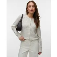 Vero Moda Strickjacke VMDOFFY STITCH LS O-NECK CARDIGAN NOOS Materialmix, regular fit