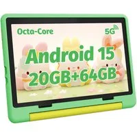 BUFO 10 Zoll 24(3+21)GB RAM+64GB ROM 1280x800 HD-Display Android16 Kinder Tablet (10,1", 64 GB, Android 16, WIFI, Anti-Blaulicht, Vorinstallierte Kinder Lernsoftware, Robustes Design)