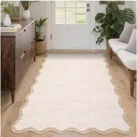 GarveeMore Teppich Waschbarer Teppich, 1200 g/m², TPR-Rutschschutz-Rücken, für Wohnzimmer, Schlafzimmer, Flur & Küche