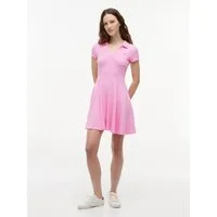 Tommy Jeans Polokleid TJW RIB F&F POLO MINI DRESS EXT Baumwollmischung, figurbetont, in gerippter Struktur