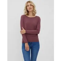 Vero Moda Rundhalspullover VMCARE STRUCTURE LS O-NECK BLOU NOOS mit Strukturmuster