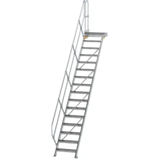 Munk Treppe mit Plattform 45° Stufenbreite 600 mm - 600436