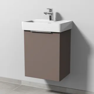 Sanipa 3way Waschtischunterbau zu Laufen Pro S Waschtisch mit 1 Tür, Taupe-Matt UP7831T