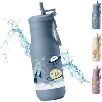 JENARD Trinkflasche JENARD Trinkflasche Kinder Edelstahl doppelwandig auslaufsicher, doppelwandig, auslaufsicher, BPA-frei, isolierend, robust