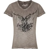 Hangowear Trachtenshirt Trachtenshirt Damen - YADIRA - greige
