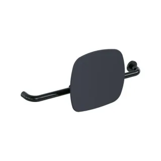 Hewi 801 Rückenstütze 801.51.9262R90 Wandabstand 150mm, Ausführung rechts, Lehne anthrazitgrau, tiefschwarz