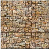 zaunzu Sichtschutzstreifen Stein Bunt bedruckter Sichtschutz 2,5m x 2,0m, (1 Rolle, Motivdruck Sichtschutzstreifen), Beidseitiger Druck für Doppelstabgitter