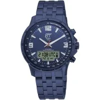 ETT Funkchronograph Arctica EGS-11566-31M, Armbanduhr, Herrenuhr, Stoppfunktion, Datum, Solar, Edelstahlarmband