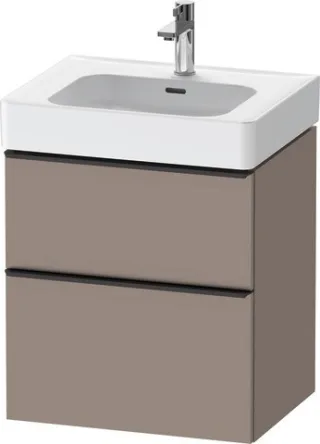 Duravit D-Neo Waschtischunterbau wandhängend Basalt Matt 584x452x625 mm - DE43760BD430000 DE43760BD430000