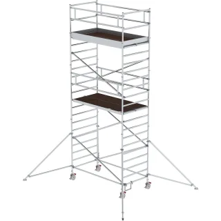 Munk Rollgerüst 1,35 x 2,45 m mit Ausleger & Doppel-Plattform - 168535