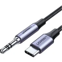 UGREEN mini jack 3,5mm AUX zu USB-C Kabel 1m Kabeladapter Dunkelgrau Audio-Adapter