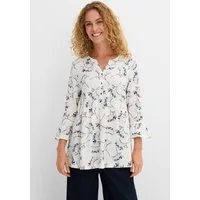 bonprix Druckbluse ausgestellte Passform, 3/4-Ärmel, für Frühling und Sommer