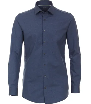 VENTI - Businesshemd Jerseyflex blau - Gr. - 46