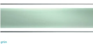 I-DRAIN Rostabdeckung Glaseinlage, 120 cm,ESG Glas Farbe grün IDRO 1200GN