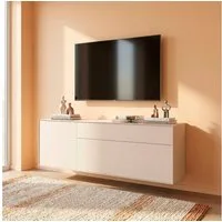 LeGer Home by Lena Gercke Lowboard Essentials, TV-Board, TV-Kommode, TV-Schrank, TV-Möbel, Breite: 166 cm, UV lackiert, Push-to-open-Funktion