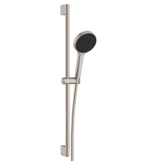 VitrA Core Round Handbrause-Set mit Wandstange und Abgang G 1/2" Nickel gebürstet,A4591634EXP A4591634EXP