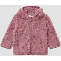 s.Oliver Funktionsjacke Outdoor-Jacke Unisex Jacke aus Teddyplüsch mit gemustertem Jersey-Futter