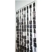 Morel SAS Türvorhang Türvorhang Kunststoff ARABESQUES NOIR Maße 90x200cm