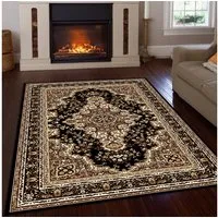 OTTO home Teppich Oriental, Made in Belgium, rechteckig, Höhe: 7 mm, Orient-Optik, mit Bordüre, Teppich, Kurzflor, Weich, Kundenliebling