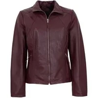 Maddox Lederjacke Diana MADDOX - Damen Lederjacke Lammnappa bordo
