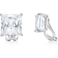 Sternvoll Paar Ohrclips Schmerzfreie Clip-On Ohrringe, schmerzfreie Ohrclips - 925 Sterling Silber