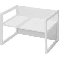 roba® Sitzbank Sitzbank / Tisch im Landhausstil, Sitzbank durch Drehen in 2 Sitzhöhen oder als Kindertisch verwendbar