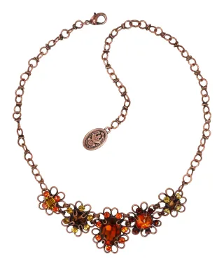 konplott - Halskette - Gem Rocks braun/orange