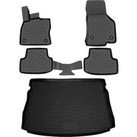 LEMENT Auto-Fußmatten Element 3D Fußmatten Set passend für FORD Kuga (II, IIr) 2013 - 2019, für FORD Kuga (II, IIr) PkW, 100% passgenaue Auto Fußmatten, Gummimatten Auto