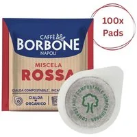 Caffè Borbone Kaffee Caffè Borbone Kompostierbare Kaffeepads Rote Kaffeemischung - 100 Pads, 1 x (Kompatibel mit ESE System Papier Pads 44 mm)