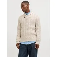 Jack & Jones Strickpullover JPRBLUSEAN KNIT CABLE SHAWL NECK
