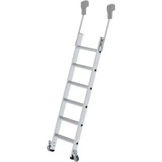 Munk Stufen-Regalleiter fahrbar - 041406