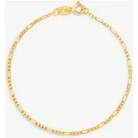 GOLDKLEIN Goldarmband 14 Karat Gold Figaro Stil 585 Echtgold 17cm-22cm, Bestpreis - Damen Herren mit Schmuckbox - Sale 31.08.2026