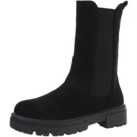 Ital-Design Damen Freizeit Plateaustiefelette (87417755) Blockabsatz Stiefeletten in Schwarz