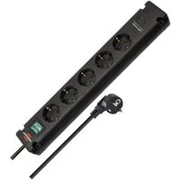 Brennenstuhl Bremounta Steckdosenleiste mit 2 USB C-Ladebuchsen Steckdosenleiste 7-fach (Ein- / Ausschalter, USB-Anschluss, Schutzkontaktstecker, Kabellänge 3 m)